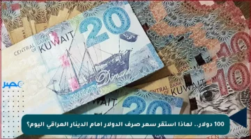 100 دولار.. لماذا استقر سعر صرف الدولار أمام الدينار العراقي اليوم؟